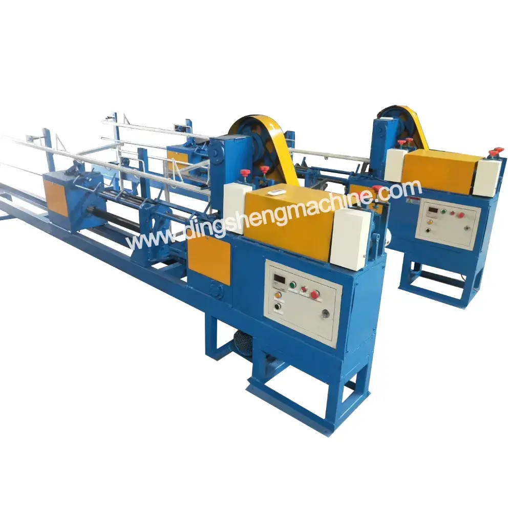 Double loop bale ties machine