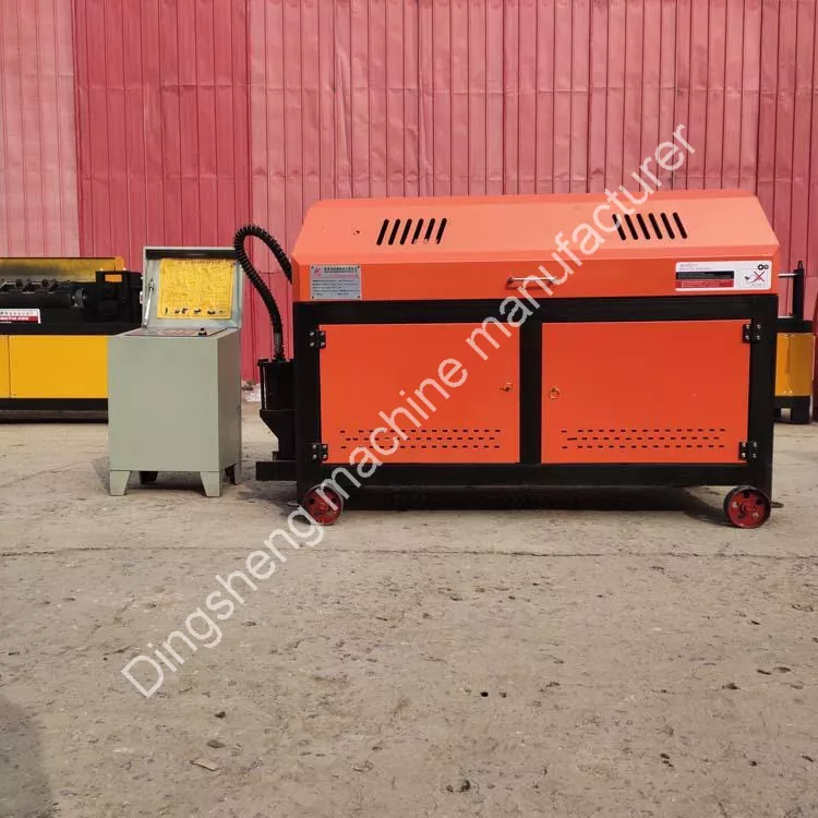 Coil wire bar straightening and cutting machine Coil wire bar straightening and cutting machine