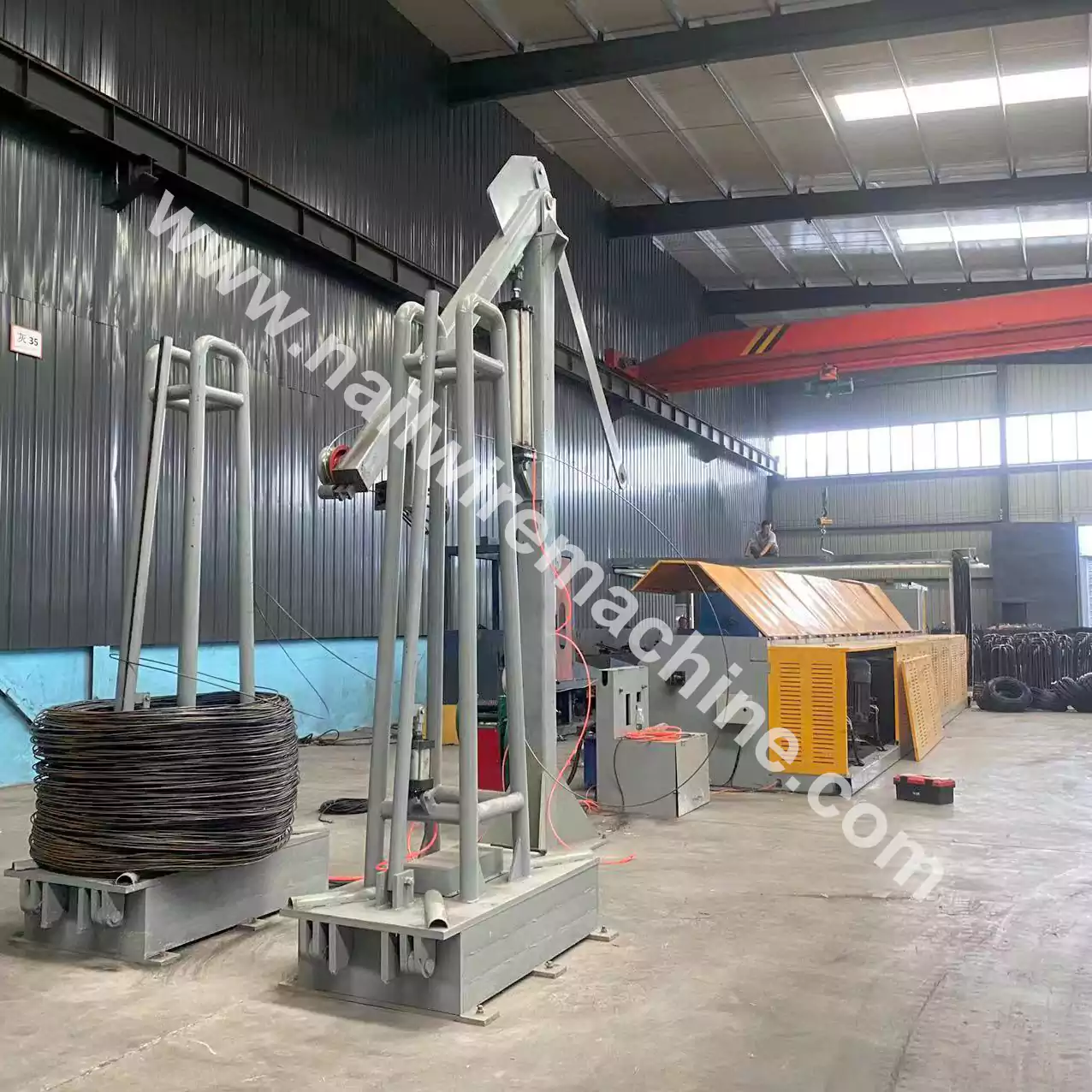 29 straight line wire drawing machine