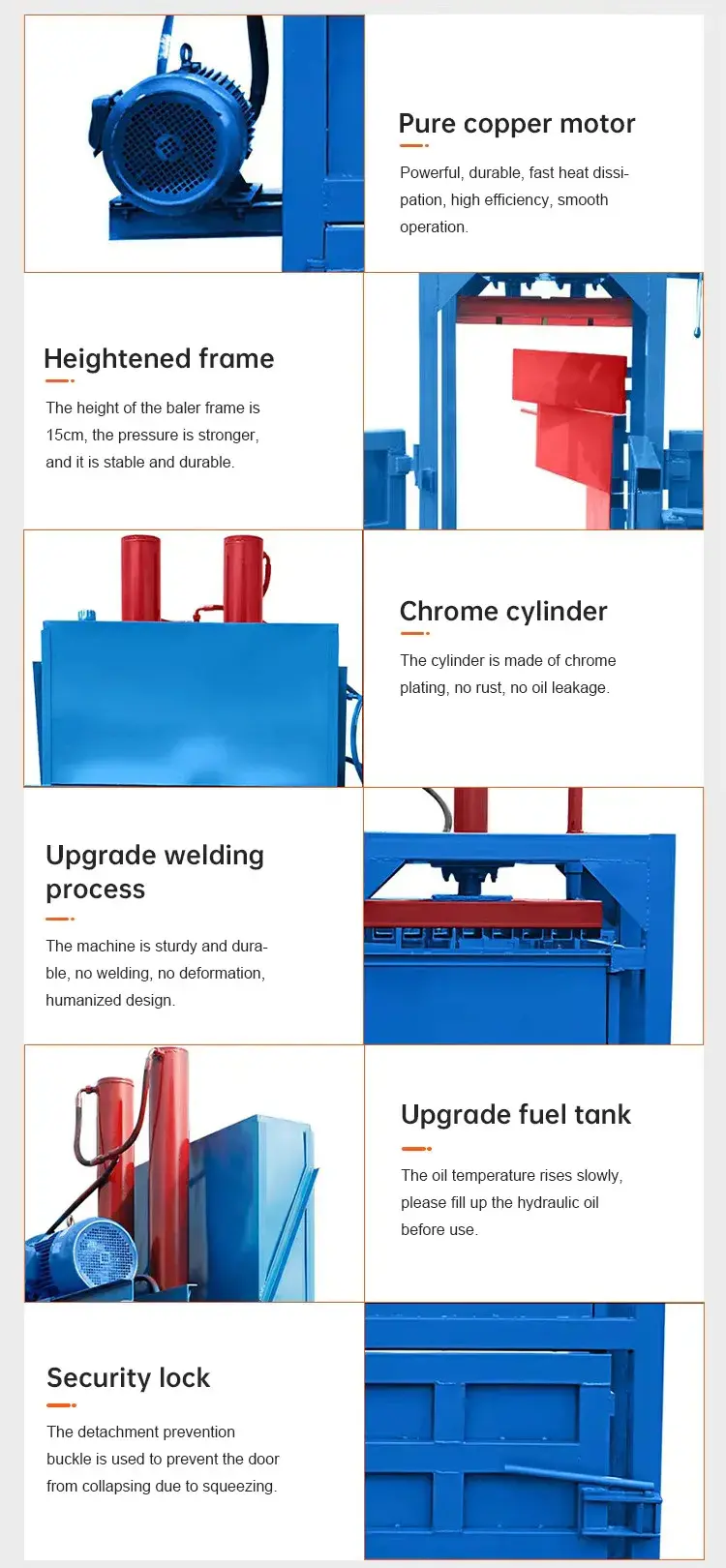 Waste paper baler Waste paper baler