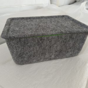 Multi-compartment felt storage box set
