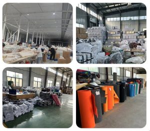 Colored felt non-woven fabric pieces