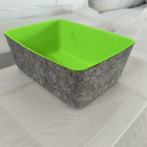 Multi-compartment felt storage box set