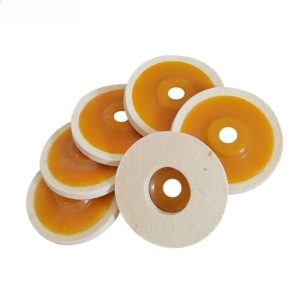 Industrial-grade wool felt polishing wheel