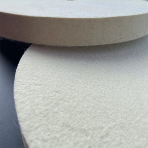 Industrial-grade wool felt polishing wheel