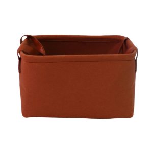 Multifunctional foldable felt storage basket