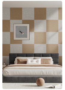 Colored felt acoustic panels sound insulation boards