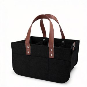 Multifunctional foldable felt storage basket
