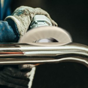 Industrial-grade wool felt polishing wheel