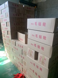 Industrial-grade wool felt polishing wheel