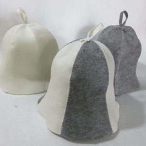 Wool felt sauna cap Insulated cap for sauna rooms