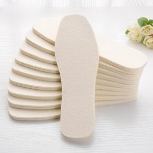 Thickened warm wool felt insoles