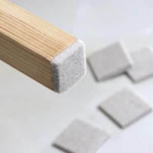 Self-adhesive felt furniture leg pads
