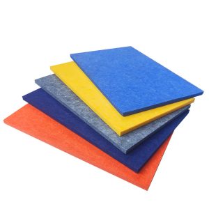 Colored felt acoustic panels sound insulation boards
