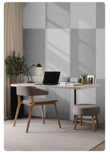 Colored felt acoustic panels sound insulation boards