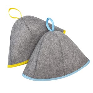 Wool felt sauna cap Insulated cap for sauna rooms