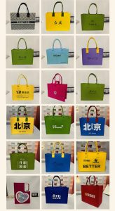 Large capacity thickened felt tote bag