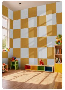 Colored felt acoustic panels sound insulation boards