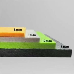 Colored felt acoustic panels sound insulation boards