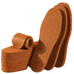 Thickened warm wool felt insoles