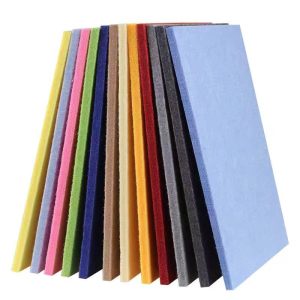 Colored felt acoustic panels sound insulation boards