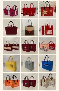Large capacity thickened felt tote bag
