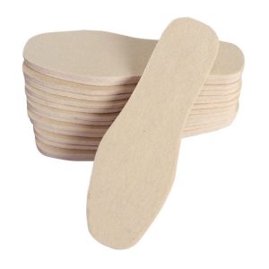 Thickened warm wool felt insoles