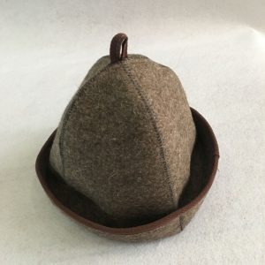 Wool felt sauna cap Insulated cap for sauna rooms