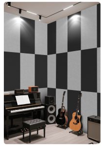 Colored felt acoustic panels sound insulation boards