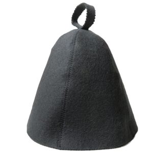 Wool felt sauna cap Insulated cap for sauna rooms