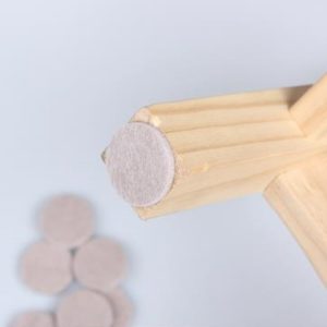 Self-adhesive felt furniture leg pads