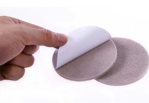 Self-adhesive felt furniture leg pads