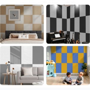 Colored felt acoustic panels sound insulation boards