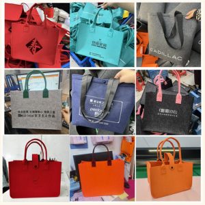 Large capacity thickened felt tote bag