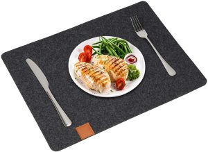 Thickened Felt Heat-Insulating and Non-Slip Placemat Set